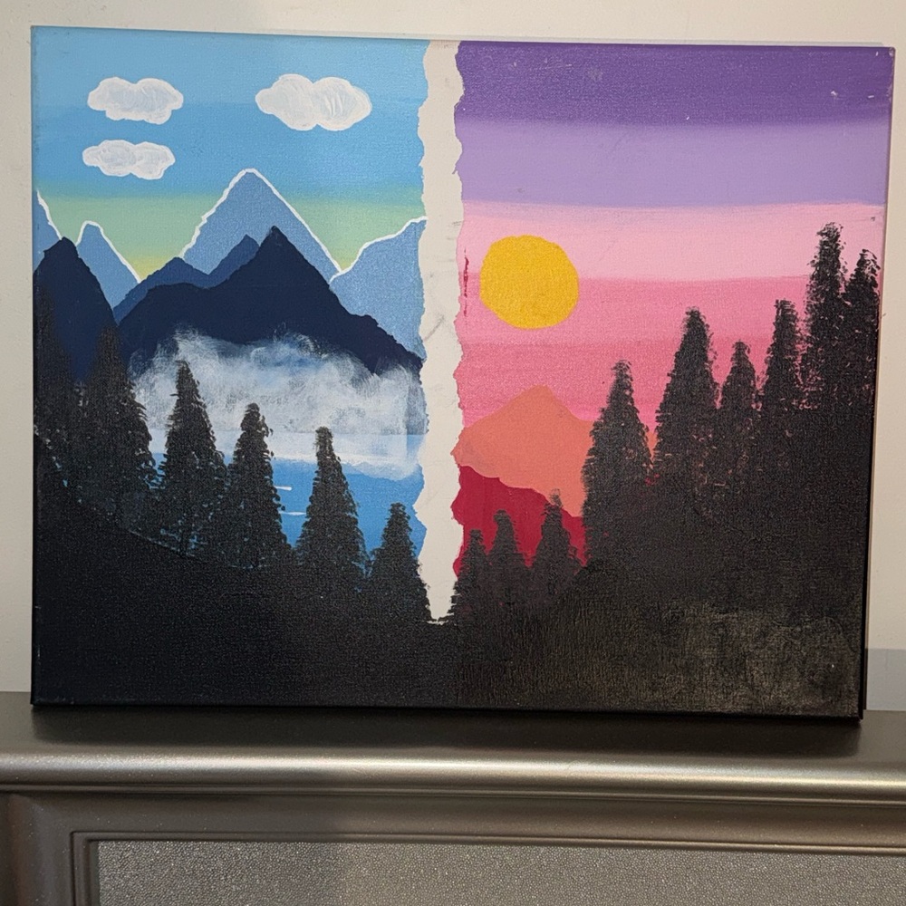 Dual Landscape Canvas Art